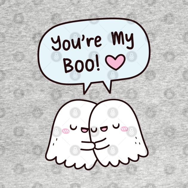Cute Hugging Ghosts You're My Boo BFF by rustydoodle